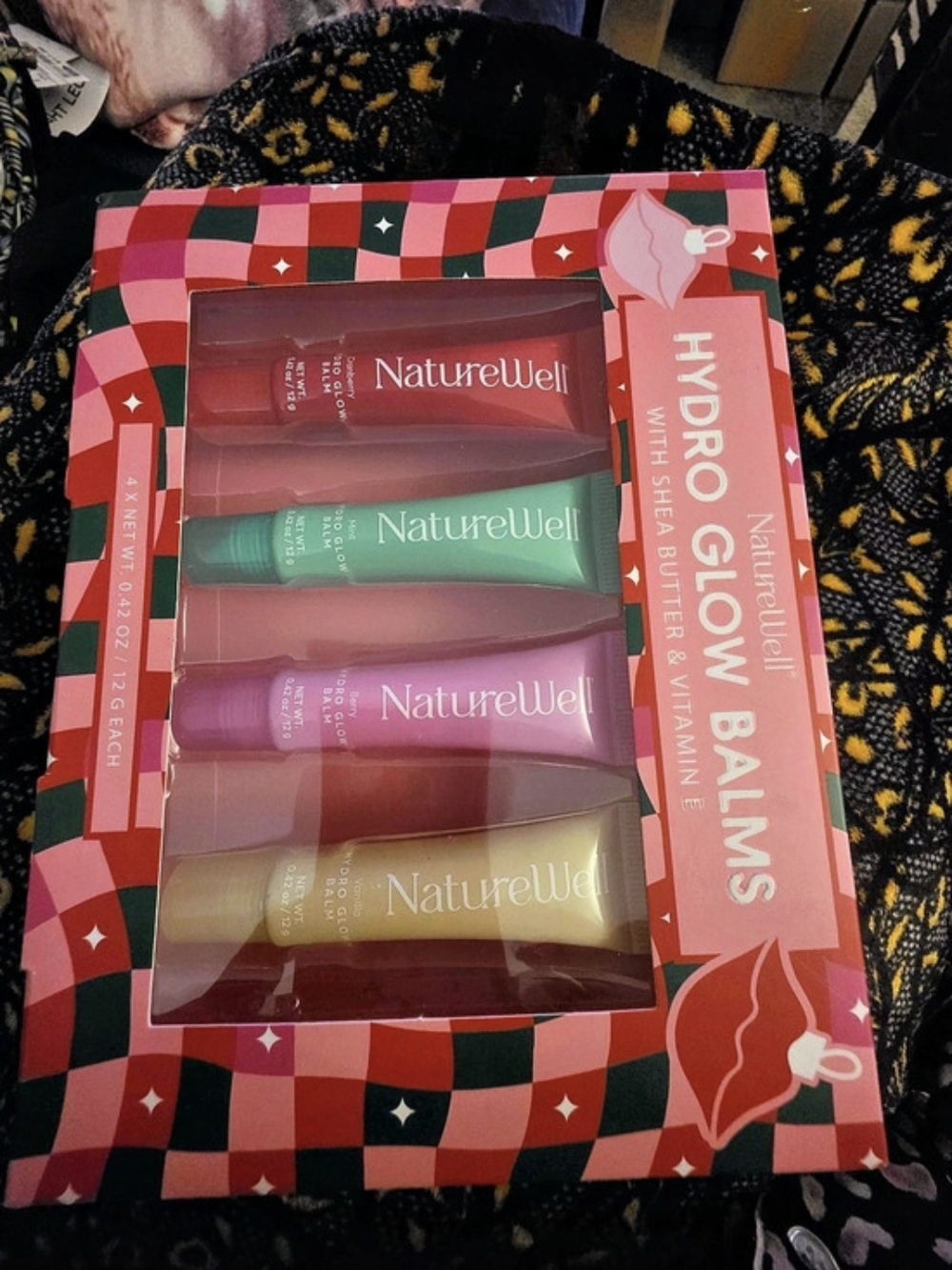 NatureWell Hydro Glow Balms 4-Piece Set Lip & Cheek Balm Set NWT